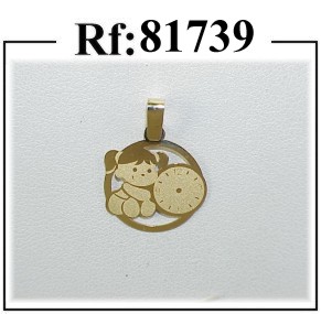 colgante bebe reloj